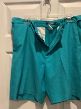 Men's Chaps Golf Teal Casual Shorts